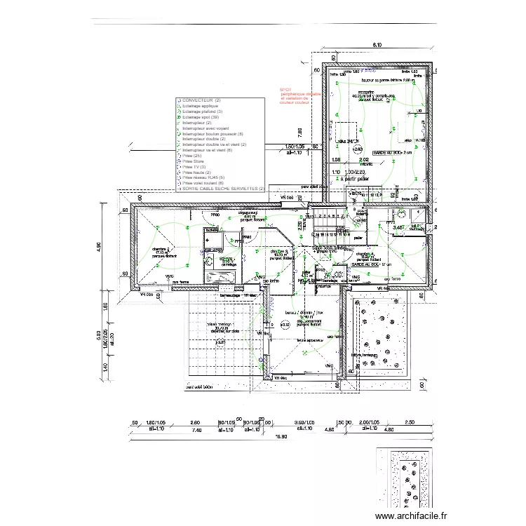 GAGNAIRE EXE 2 ETAGE MODIFS CLIENTS. Plan de GAGNAIRE EXE 2 ETAGE MODIFS CLIENTS. Plan de