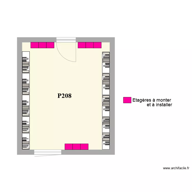 bibliotheque P208. Plan de bibliotheque P208. Plan de