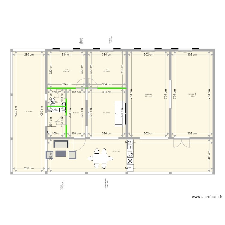  sous sol total  maison gwada version brut v2. Plan de 0 pièce et 0 m2