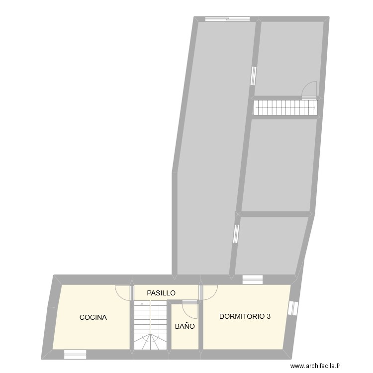 PEDRO IV PLANTA 1. Plan de 8 pièces et 130 m2