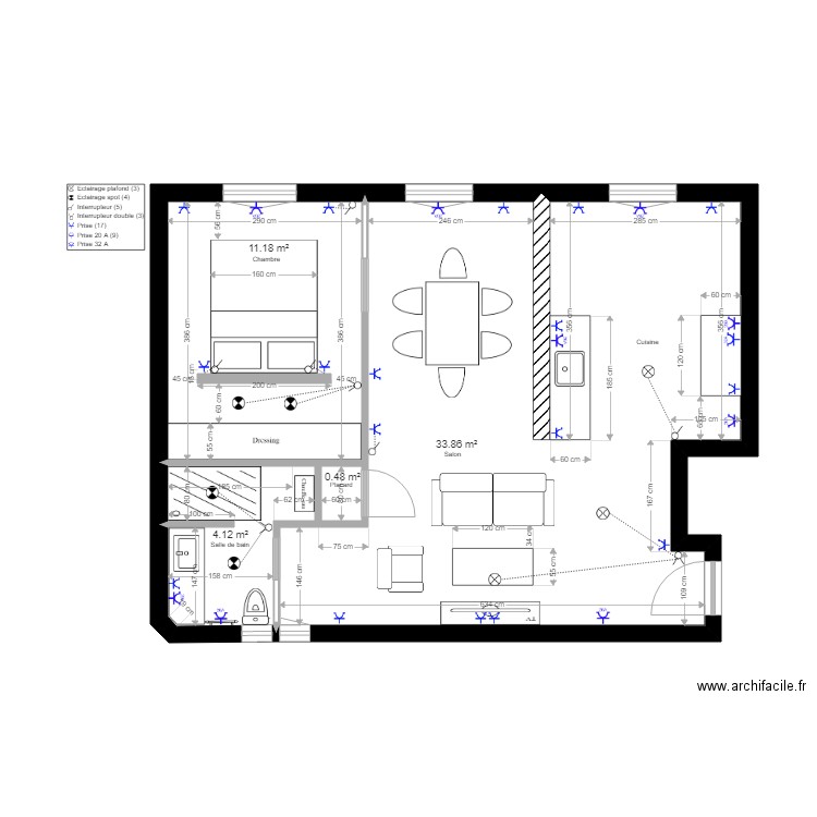 Plan Impasse Delaunay plan alternatif. Plan de 0 pièce et 0 m2