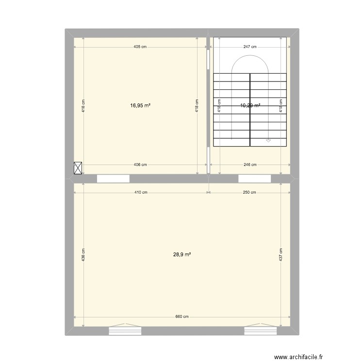 2eme étage Bunyola. Plan de 3 pièces et 56 m2