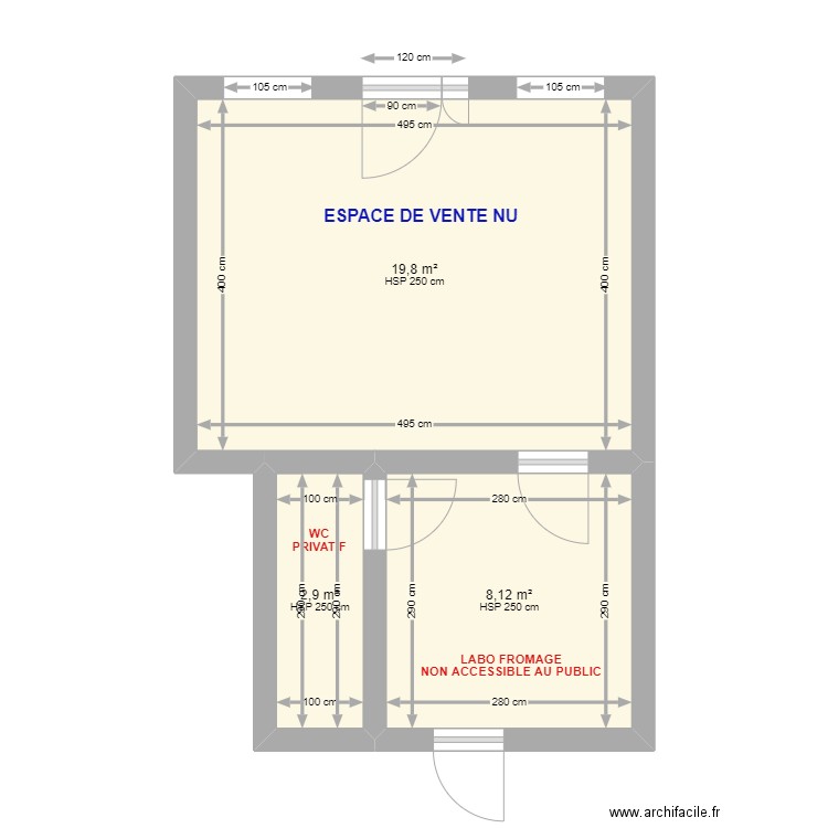 PLAN NU FROMAGERIE. Plan de 0 pièce et 0 m2