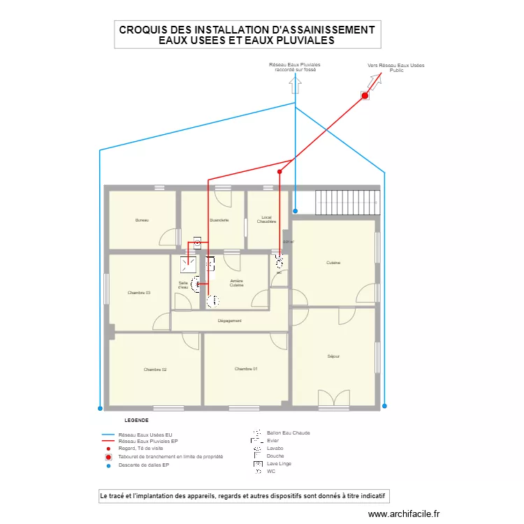 ASS  ROUSSEAU. Plan de 