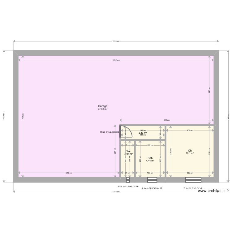 VANGILWEN. Plan de 14 pièces et 191 m2