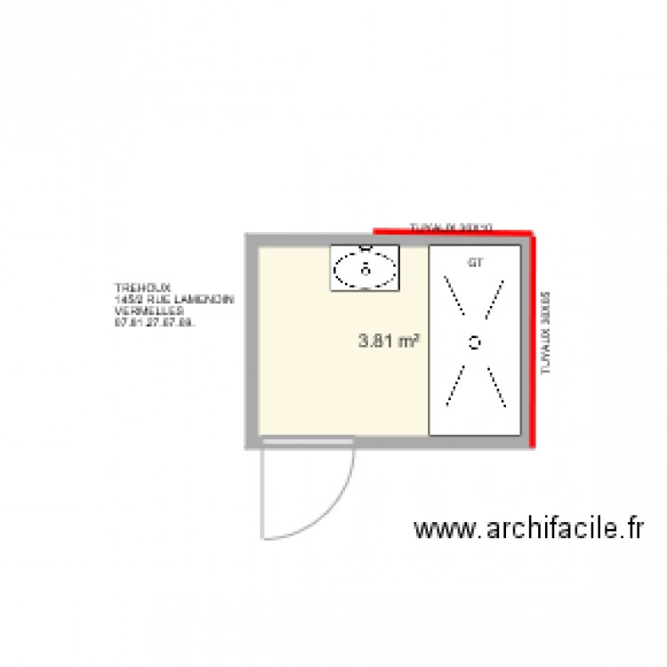 TREHOUX . Plan de 0 pièce et 0 m2