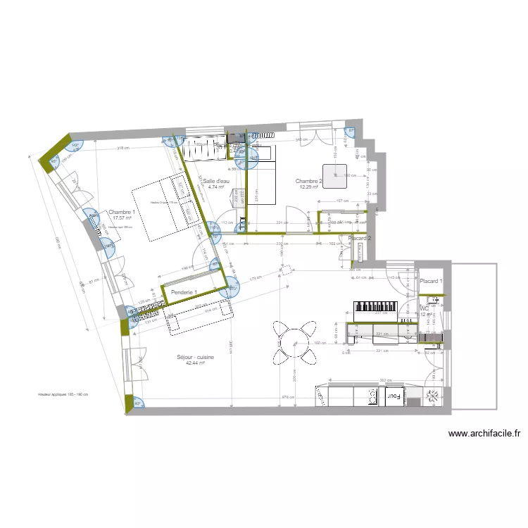 Chauvet Nice prop 7. Plan de 