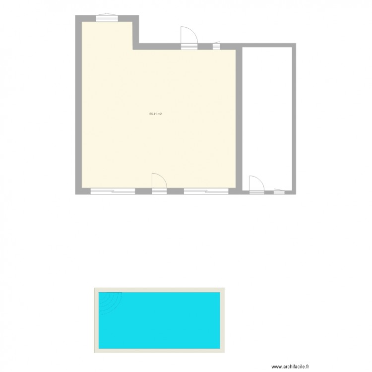 maison gigean  piscine . Plan de 0 pièce et 0 m2