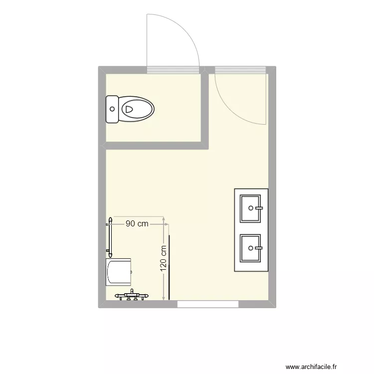 Hottier sdb projet. Plan de Hottier sdb projet. Plan de