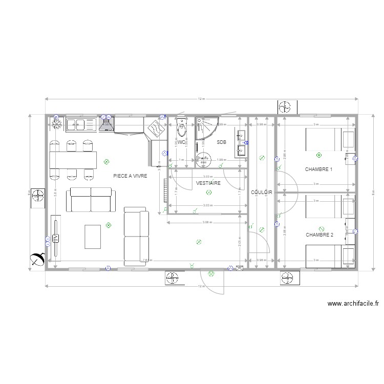 LOCAUX ANTIFER AVEC ELEC. Plan de 0 pièce et 0 m2