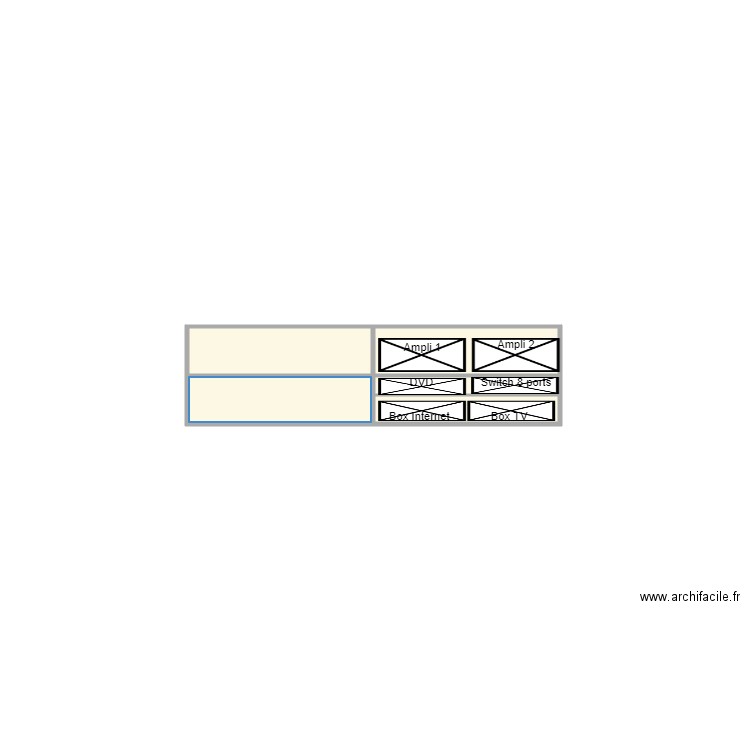 MEUBLE. Plan de 10 pièces et 2 m2