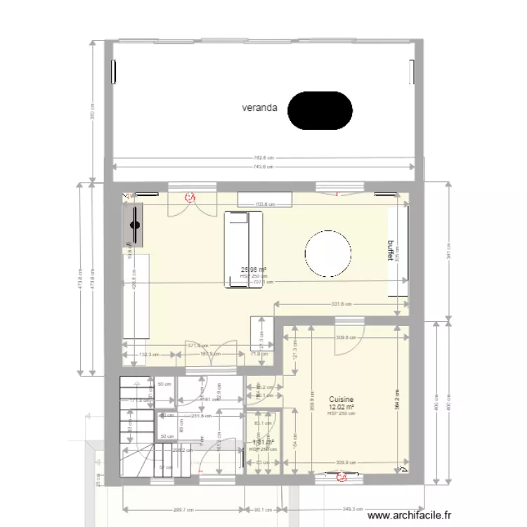 REZ DE CHAUSEE alarme. Plan de REZ DE CHAUSEE alarme. Plan de