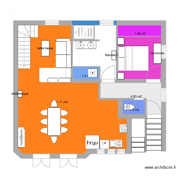 Maison annonciade. Plan de 0 pièce et 0 m2