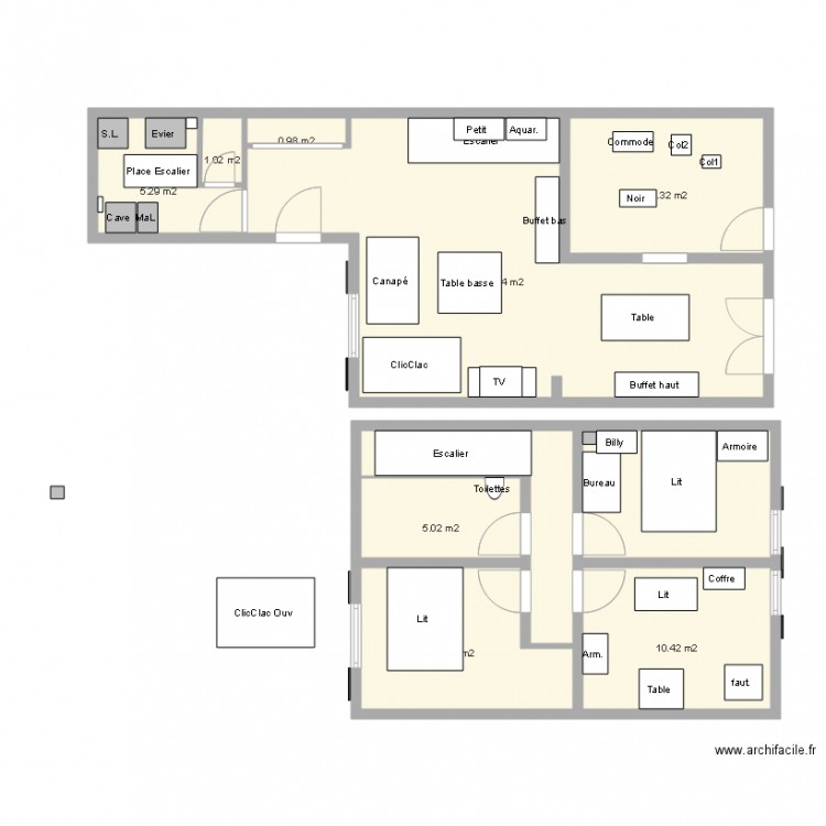 Champs3. Plan de 0 pièce et 0 m2