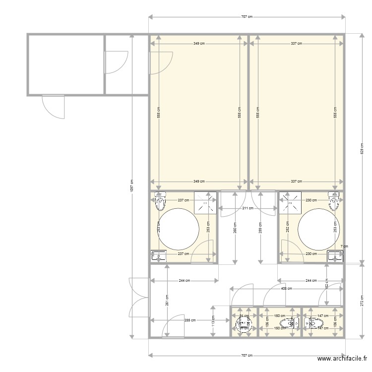 INTERNAT. Plan de 0 pièce et 0 m2