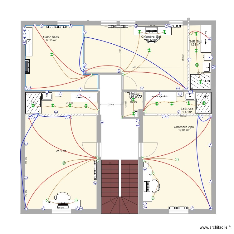 2ème étage V16 déc18. Plan de 0 pièce et 0 m2