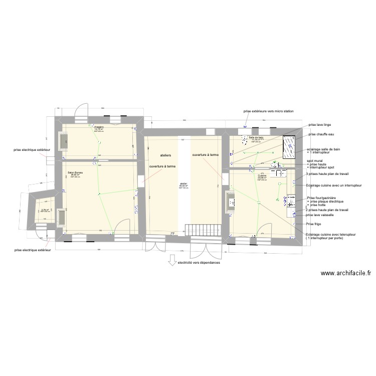 premier plan. Plan de 0 pièce et 0 m2