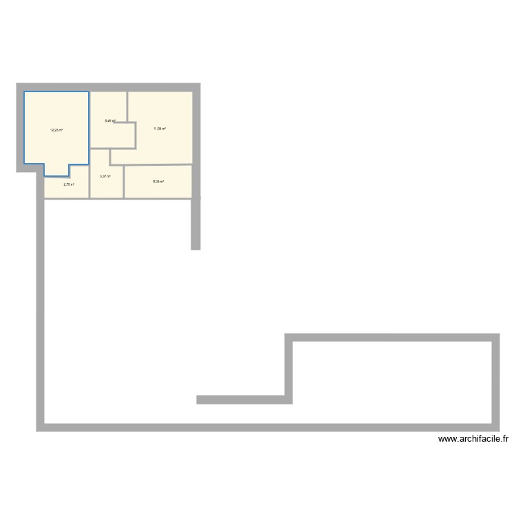 hutte. Plan de 0 pièce et 0 m2
