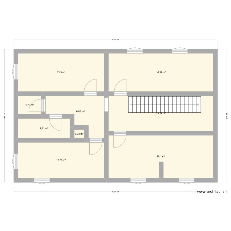 etage 1. Plan de 0 pièce et 0 m2