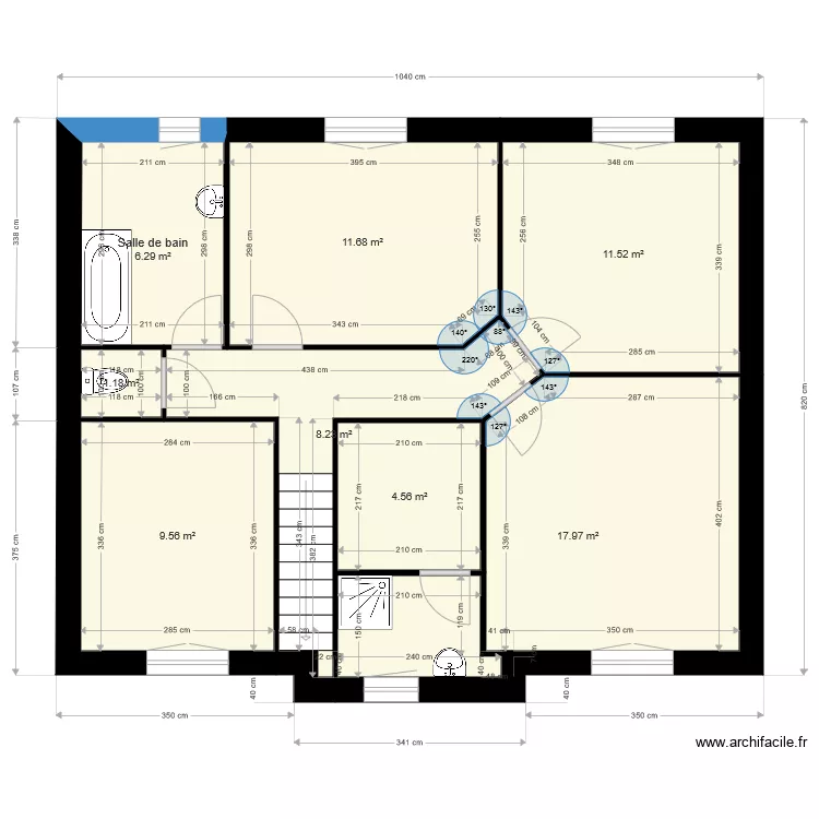 Kodjo Chatillon 120 etage 4. Plan de Kodjo Chatillon 120 etage 4. Plan de
