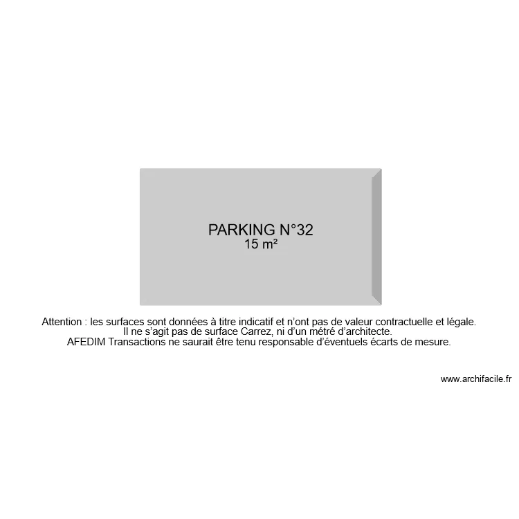 BI 9163 PARKING . Plan de 