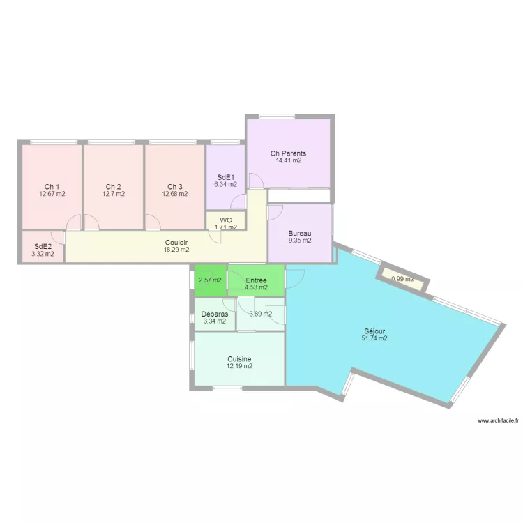maison BREDE 4. Plan de 