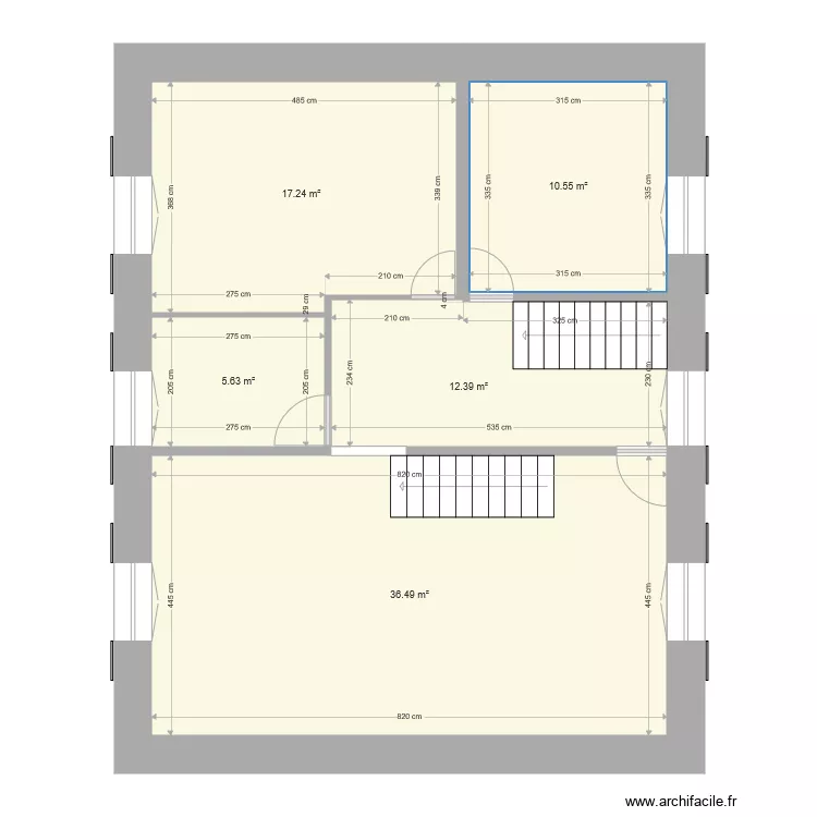 Maison 1er. Plan de 