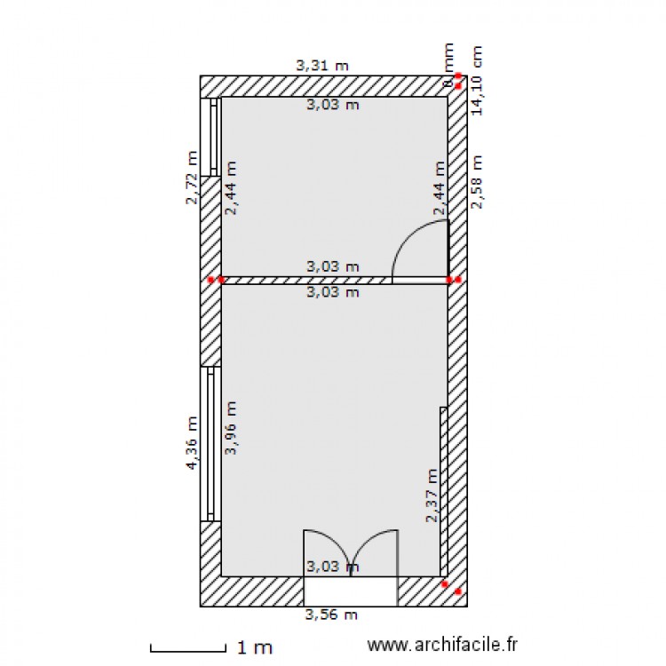 Salle de Bain. Plan de 0 pièce et 0 m2