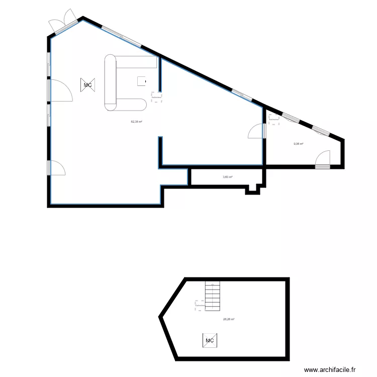 AU BON COIN AUBERVILLIERS . Plan de 
