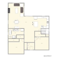 Plan de maison Bungalow 2 chambres et garage double