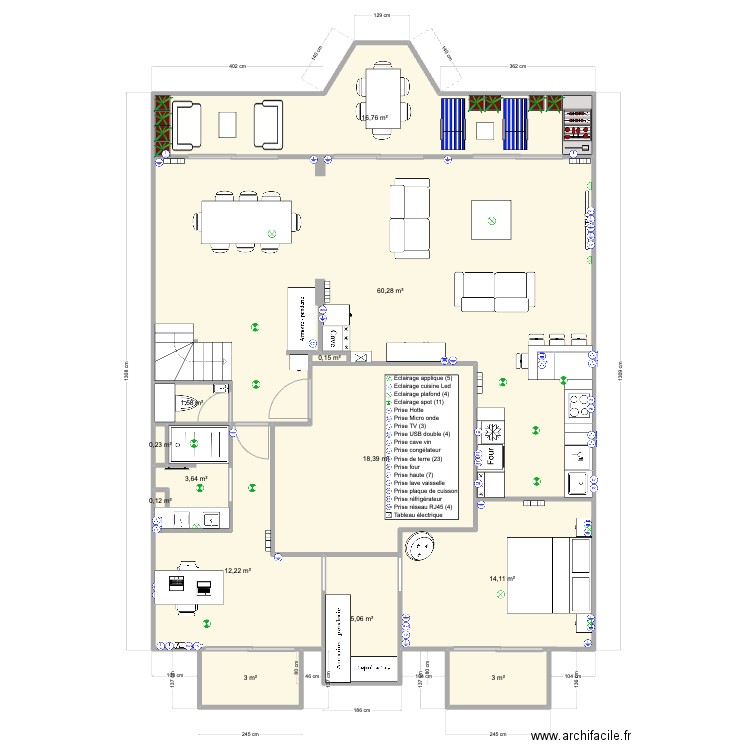 Pornichet De Gaulle RDC contraintesV3. Plan de 0 pièce et 0 m2