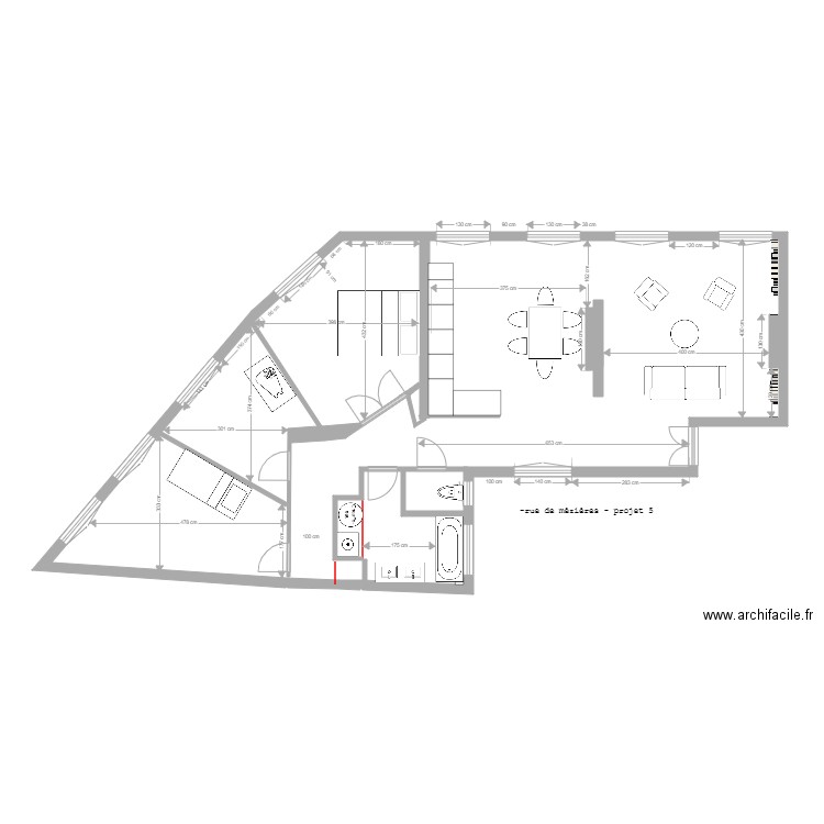 mezieres projet 5. Plan de 0 pièce et 0 m2