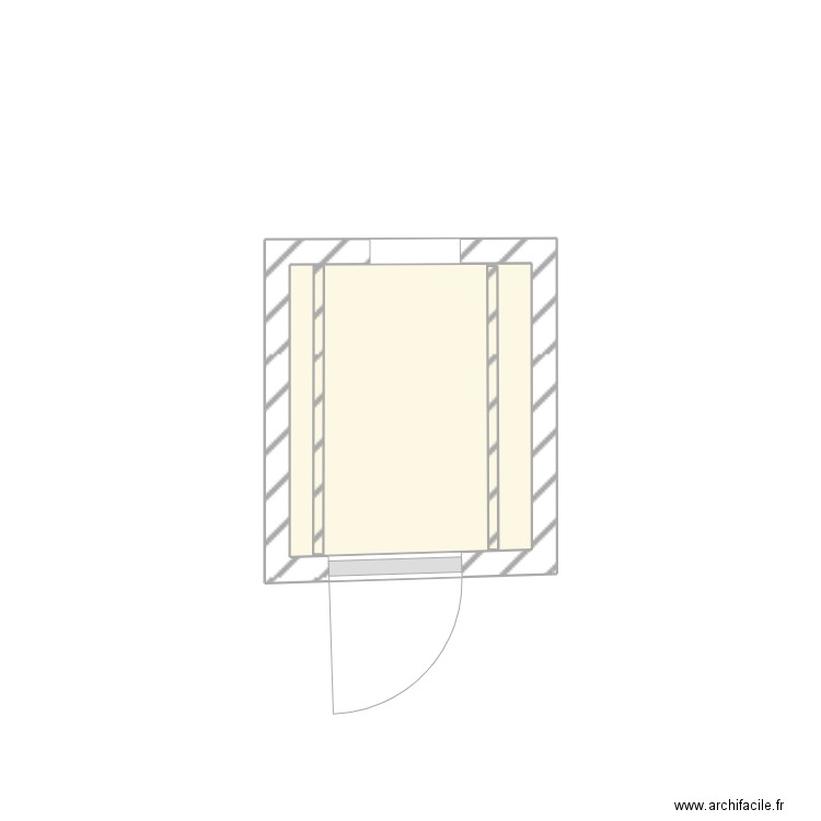 Plafond WC. Plan de 0 pièce et 0 m2