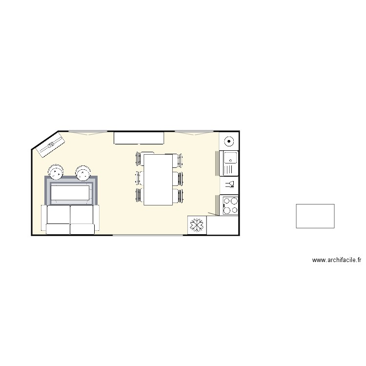 Gutemberg salon. Plan de 0 pièce et 0 m2