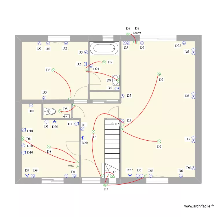 Saint Cheron rdc. Plan de Saint Cheron rdc. Plan de