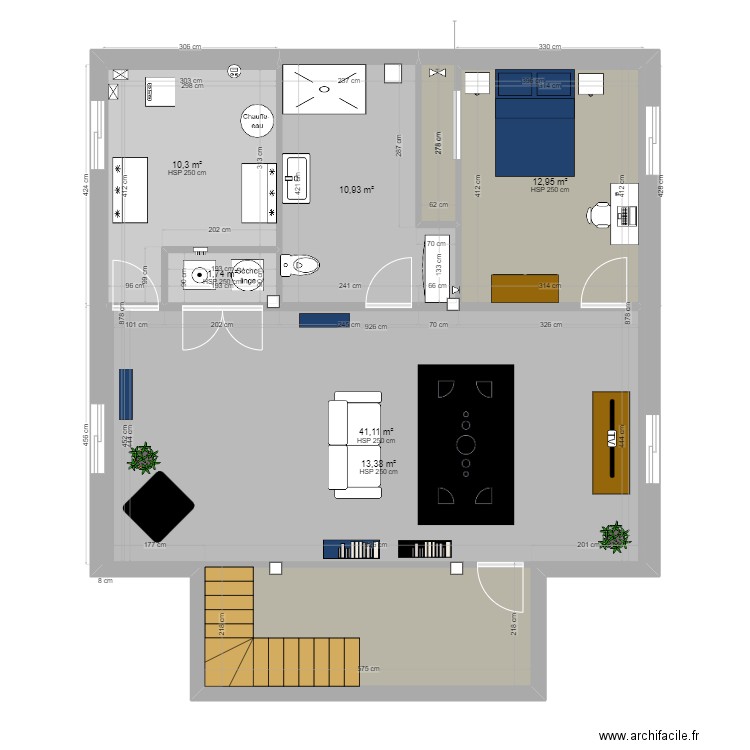 Sous sol. Plan de 0 pièce et 0 m2