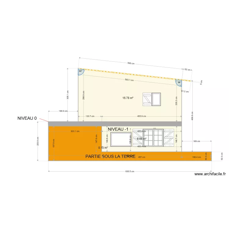 face ouest permis. Plan de 