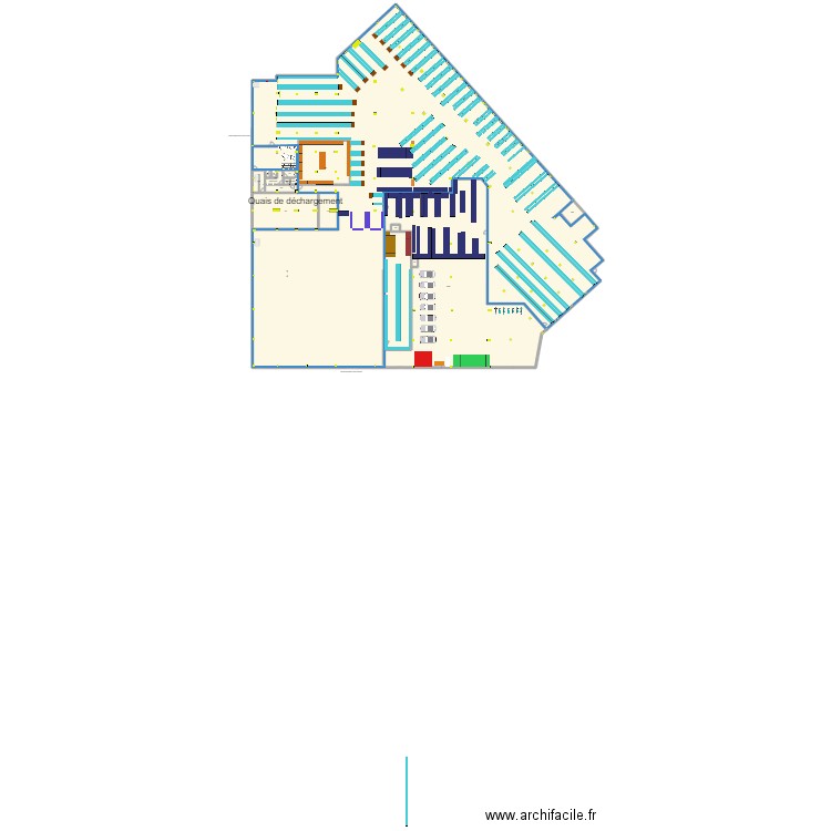 Reuilly V44 phase 1 . Plan de 16 pièces et 430 m2