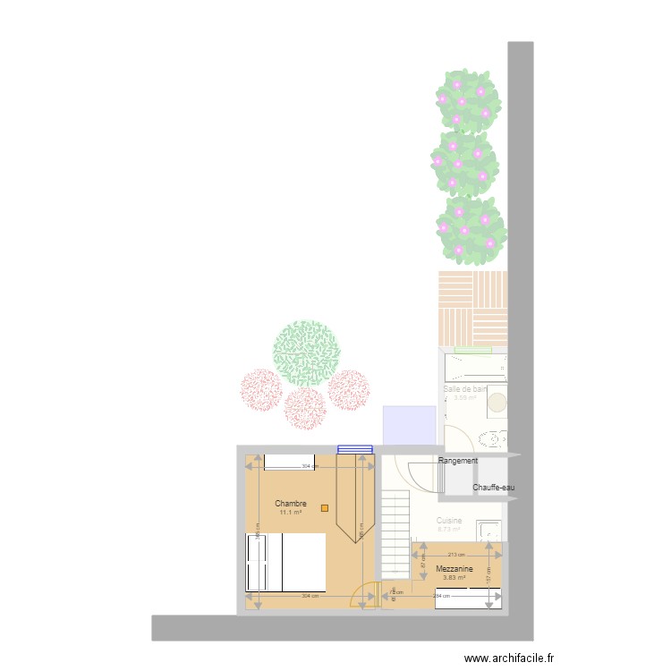 Petite maison actuel. Plan de 0 pièce et 0 m2