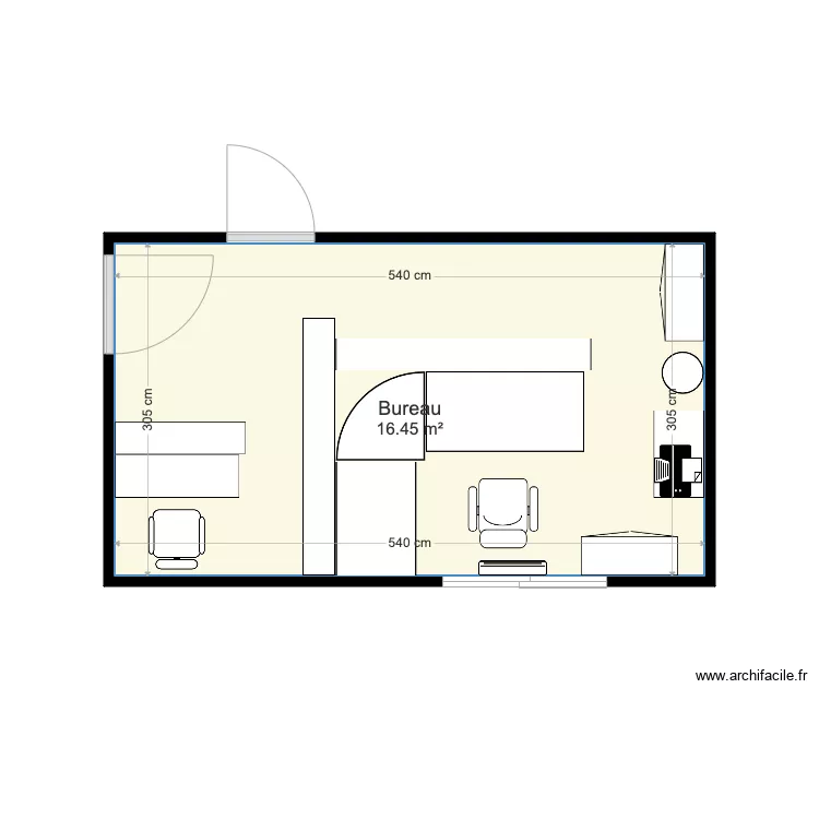 Bureau pepi. Plan de 