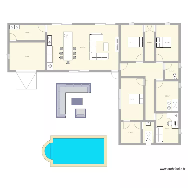 maison. Plan de 