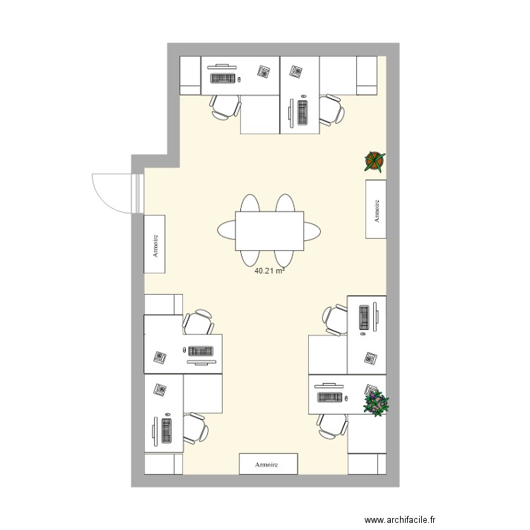 bureau chargé aff V2. Plan de 0 pièce et 0 m2