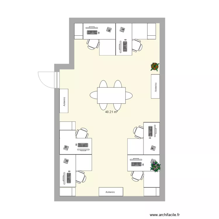 bureau chargé aff V2. Plan de bureau chargé aff V2. Plan de