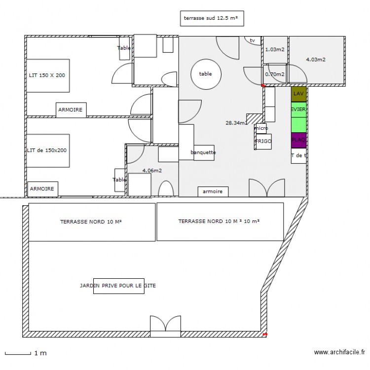 GITE DERNIER. Plan de 0 pièce et 0 m2