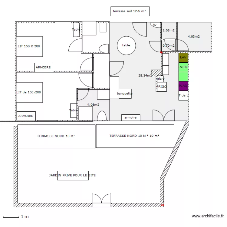 GITE DERNIER. Plan de GITE DERNIER. Plan de