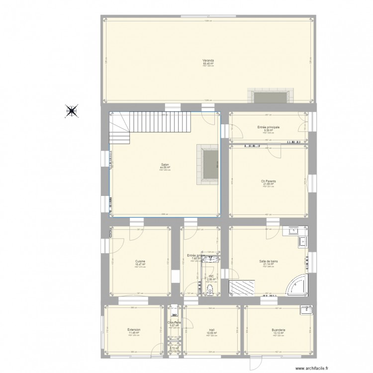 Plan de situation Lanzerey 1. Plan de 0 pièce et 0 m2