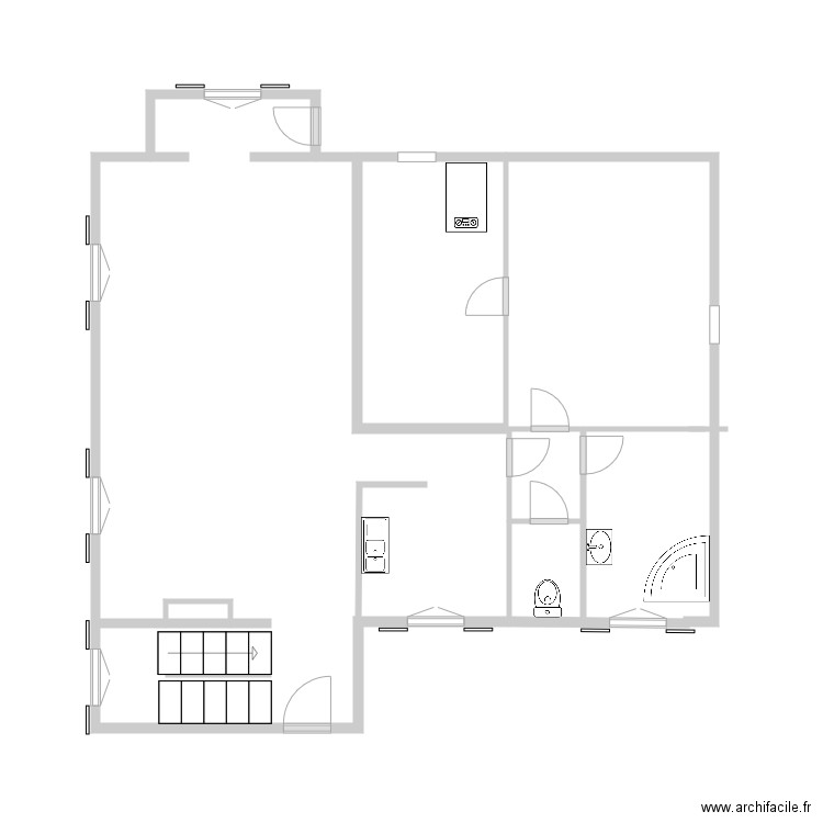 neuville rdc. Plan de 0 pièce et 0 m2