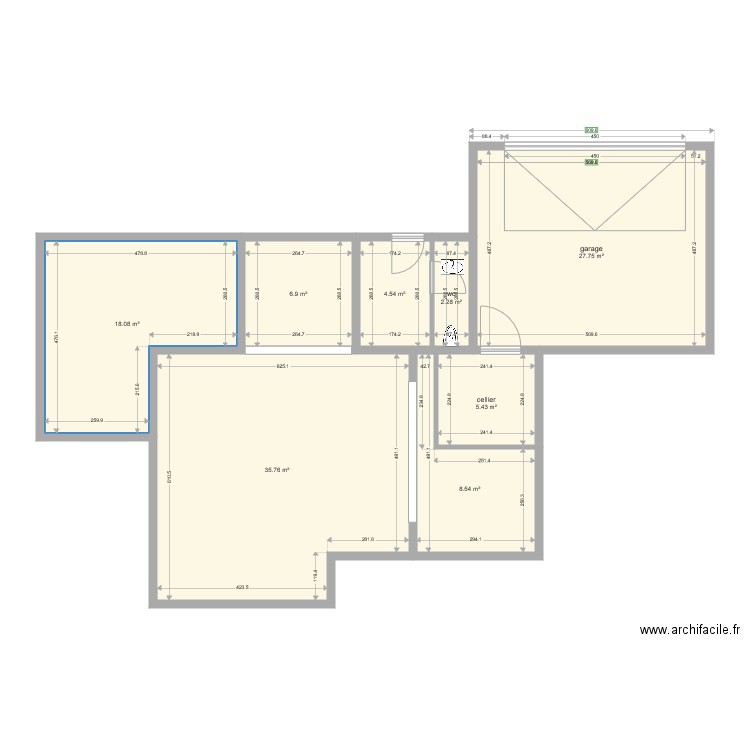 maison d. Plan de 0 pièce et 0 m2