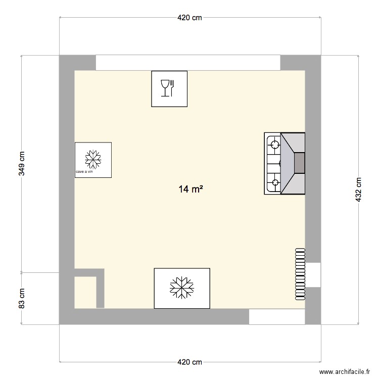 cuisine 3. Plan de 0 pièce et 0 m2