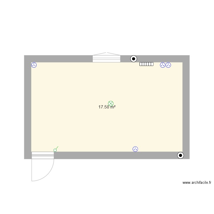 Chambre Victor. Plan de 0 pièce et 0 m2